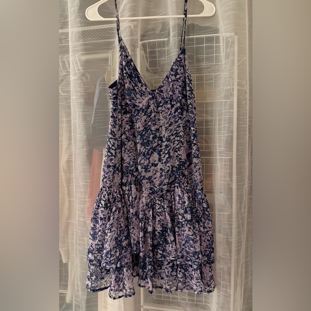 Abercrombie & Fitch Floral Mini Dress - Blue and Pink